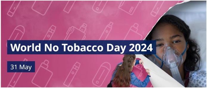 Światowy Dzień Bez Tytoniu - 31 maja 2024 r.Hasło tegorocznej kampanii „Młodzież wkracza i zabiera głos #TobaccoExposed”